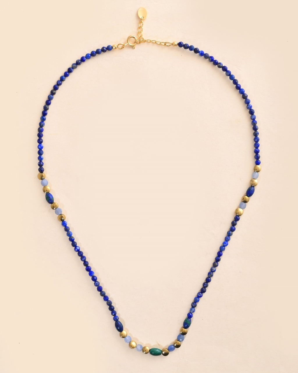 Soul String Shaded Blue Opal Necklace