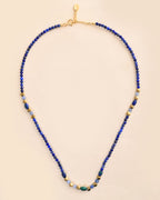 Soul String Shaded Blue Opal Necklace