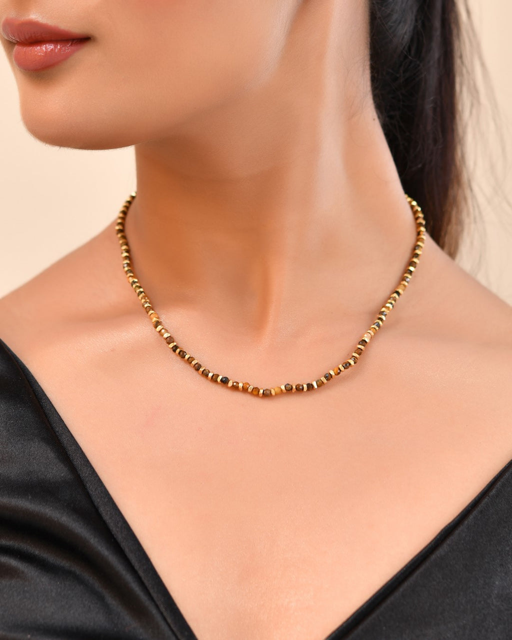 Soul Beaded Tiger Eye Necklace