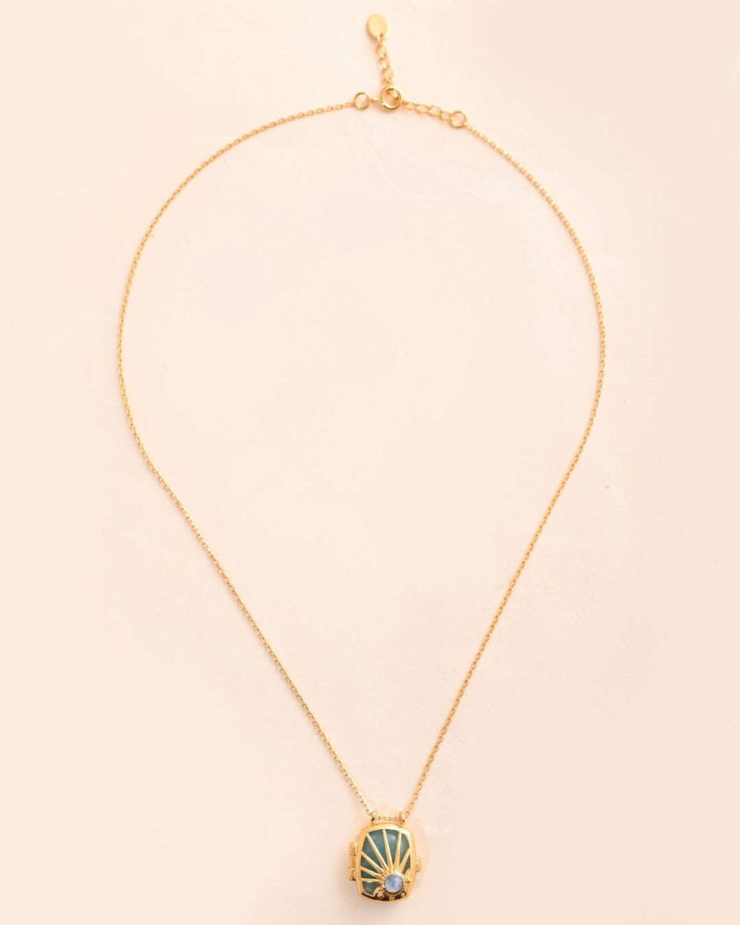 Changeable Amazonite Gem Locket