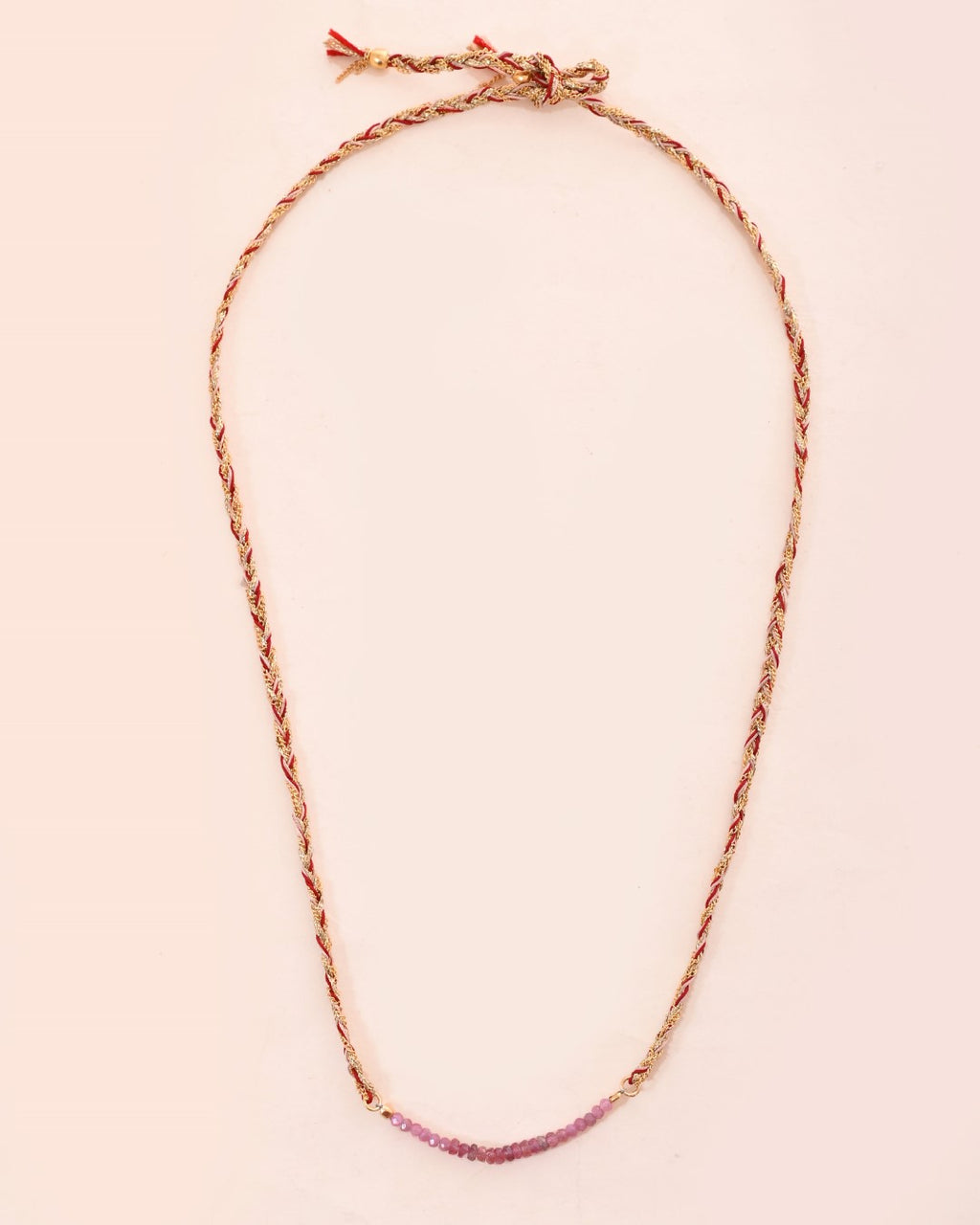 sacred spiral Opal Gradient Color & Pink Tourmaline Bracelet