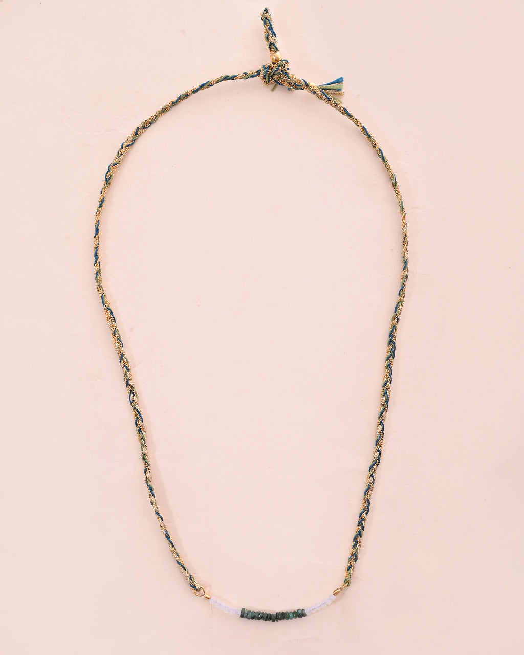 Sacred Spiral Shaded Emerald & Moonstone Bracelet