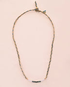 Sacred Spiral Shaded Emerald & Moonstone Bracelet