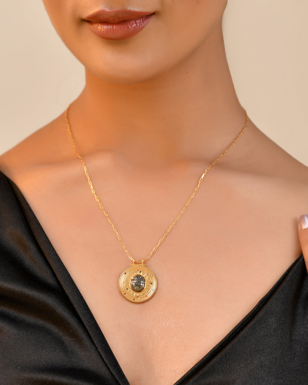 Surya Pyrite Necklace