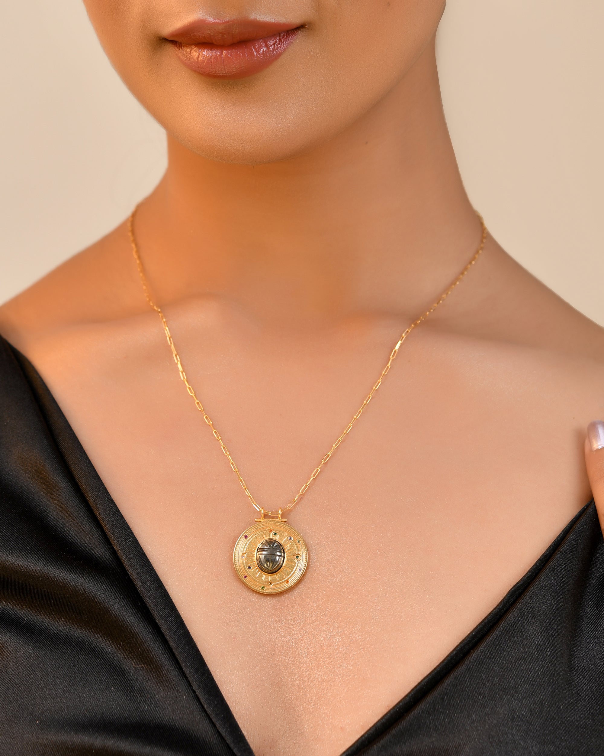 Surya Pyrite Necklace