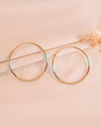 Golden Threaded Hoops