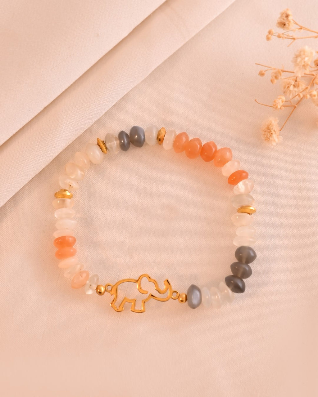 Elephant Moonstone Bracelet