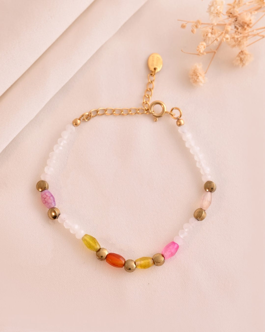 Harmony Rainbow Moonstone Bracelet