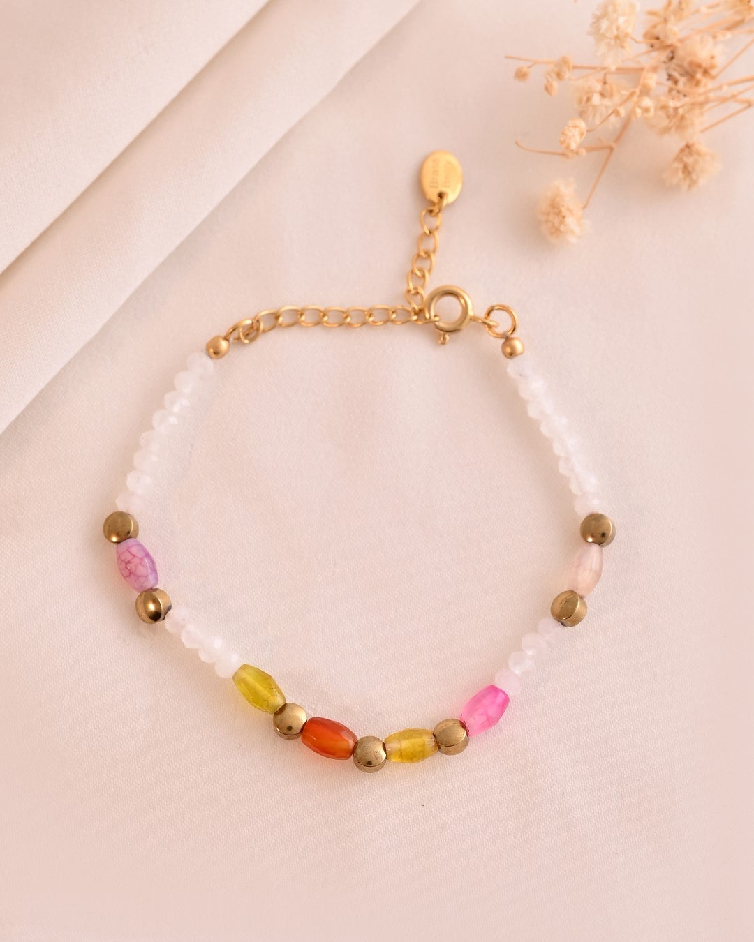Harmony Rainbow Moonstone Bracelet
