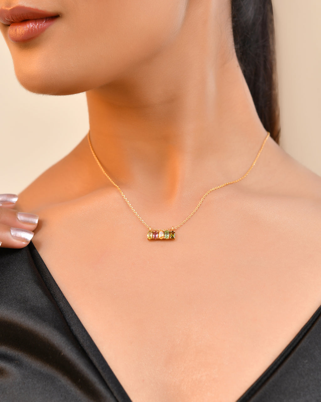 Echo Glow Tourmaline Necklace