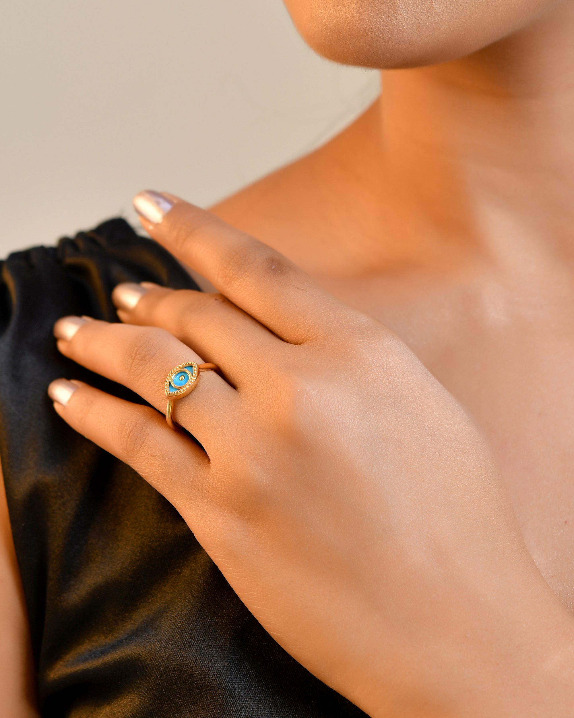 Spiritual Evil Eye Turquoise Ring