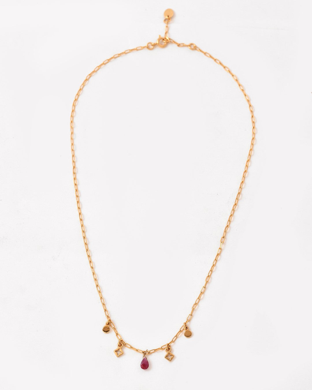 Sprit Stones Ruby Necklace