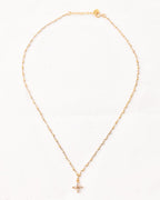 Divine Cross Moonstone Necklace