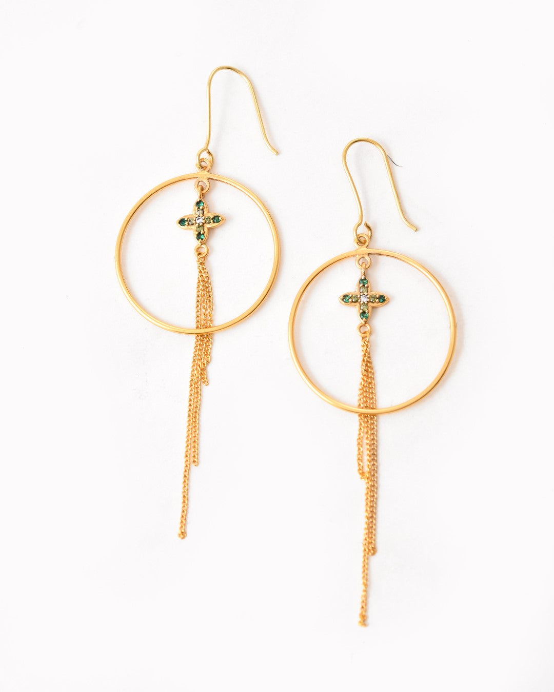 Chic Drop Dark Green Earring