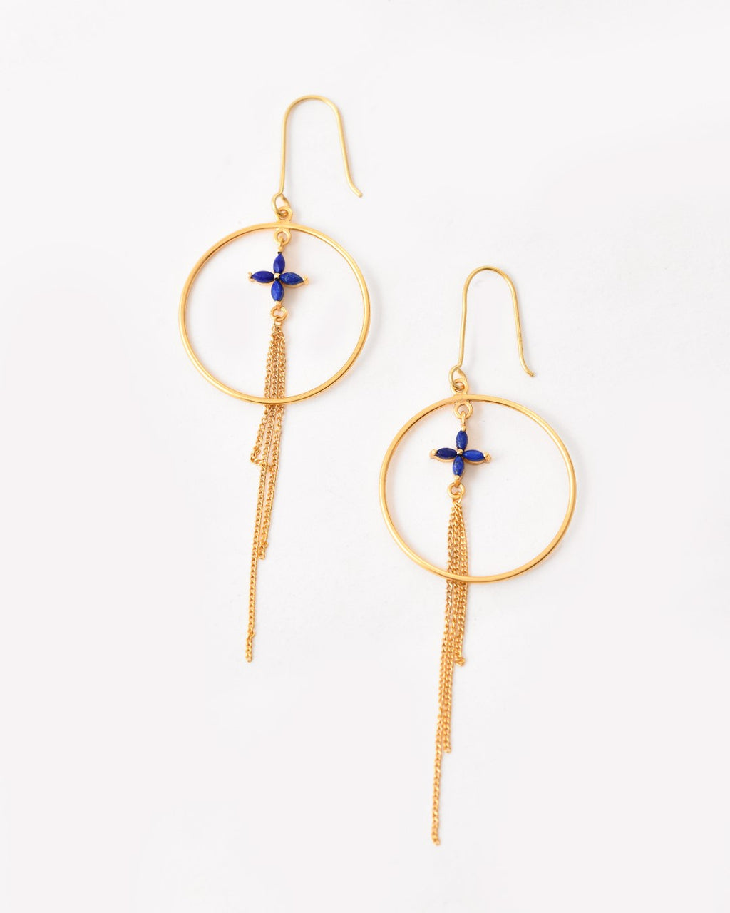 Chic Drop Lapis Lazuli Earring