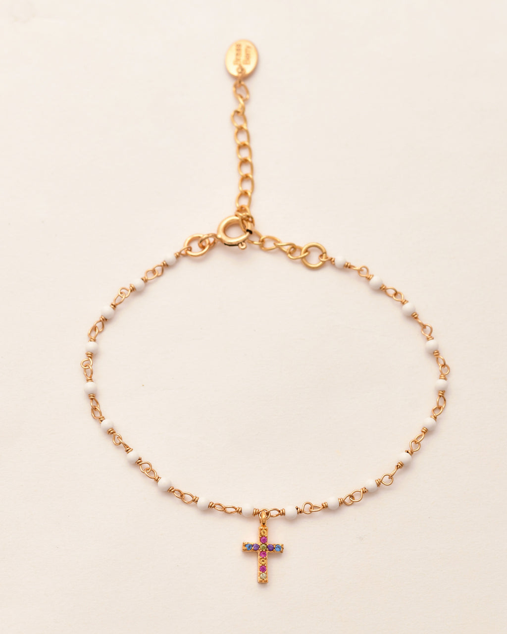 Cross Vibe Agate Bracelet