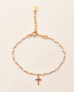 Cross Vibe Agate Bracelet