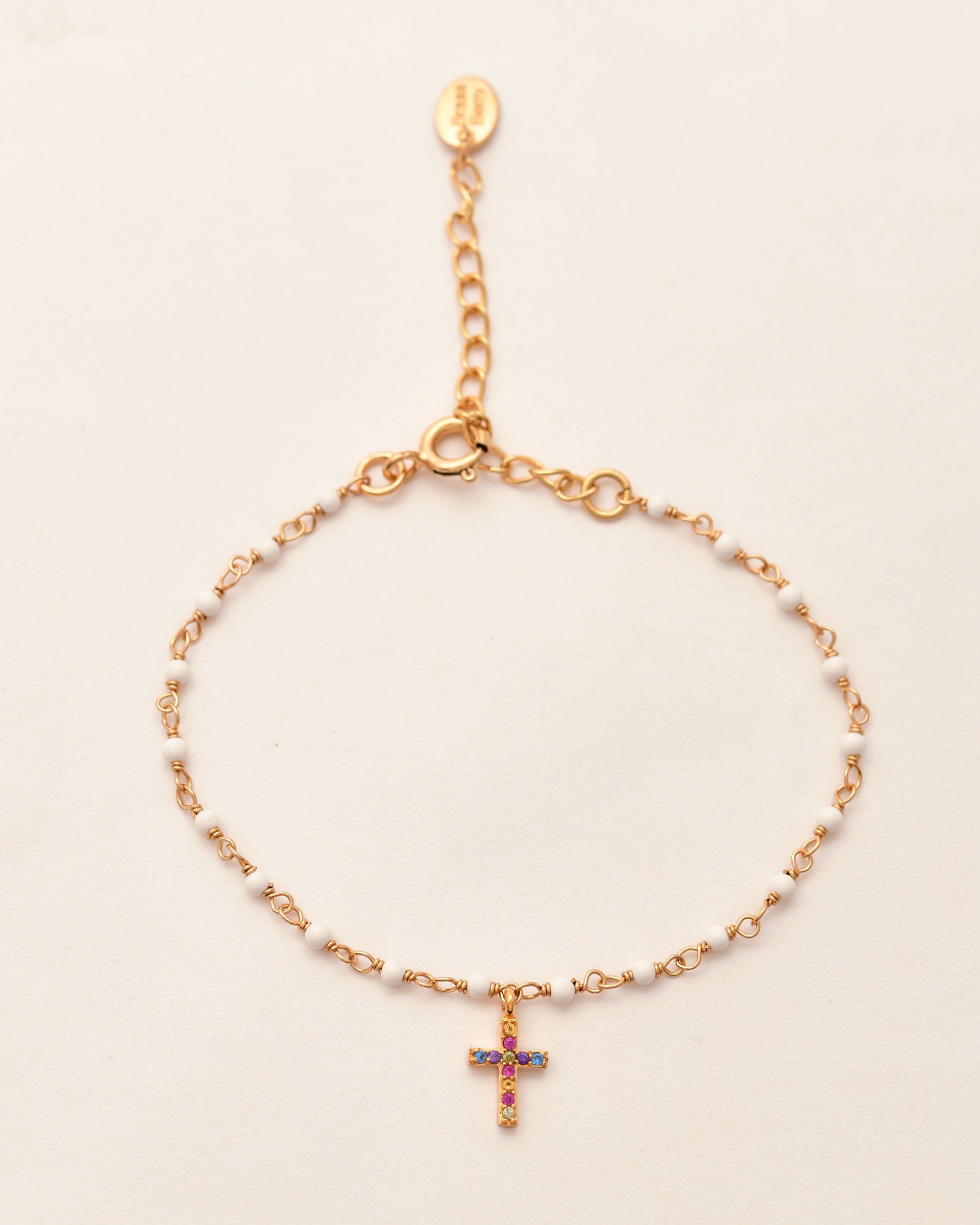 Cross Vibe Agate Bracelet