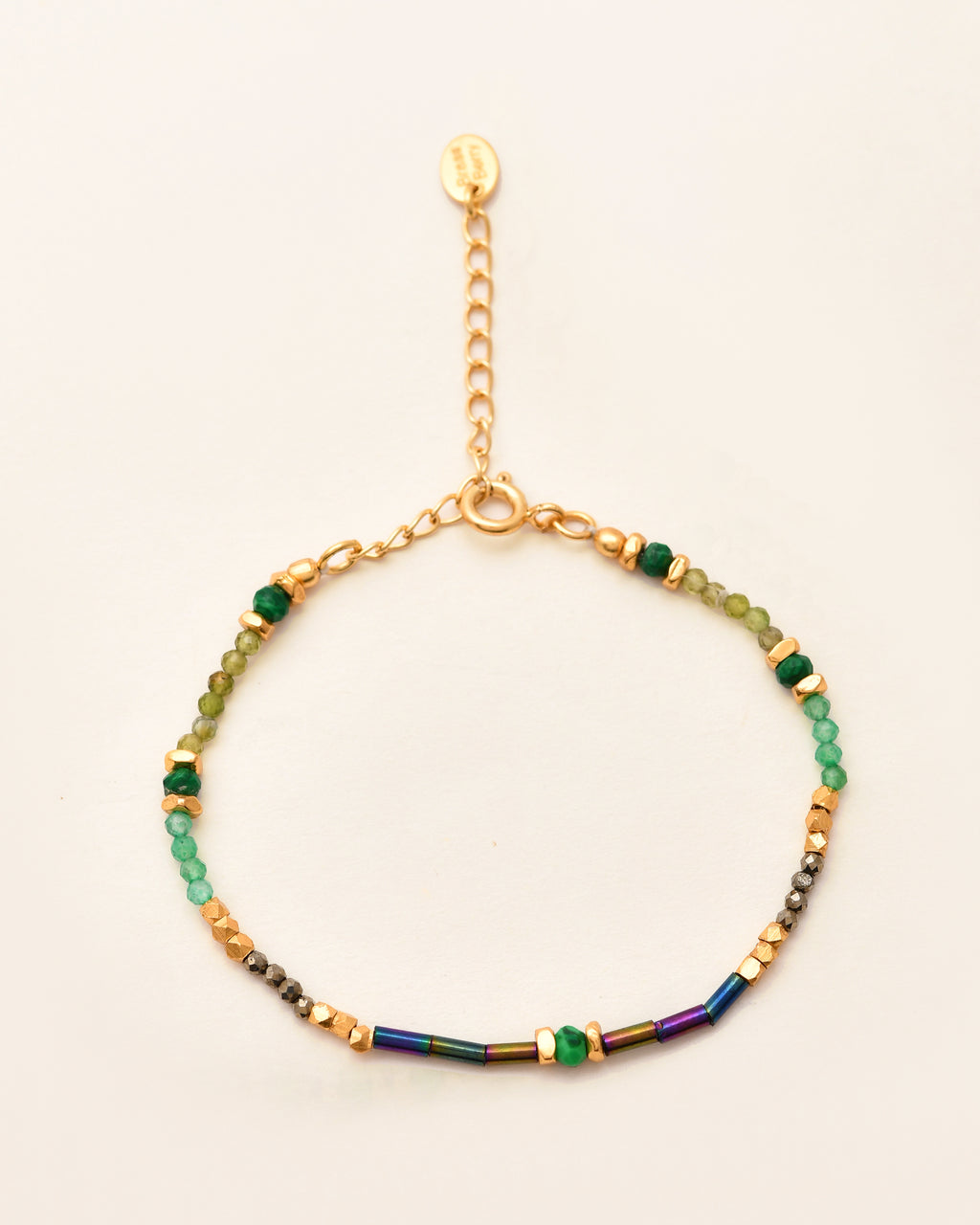 Balance Beads Green Hematite Multi-stone Bracelet