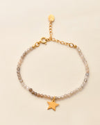 Star Beaded Moonstone Bracelet