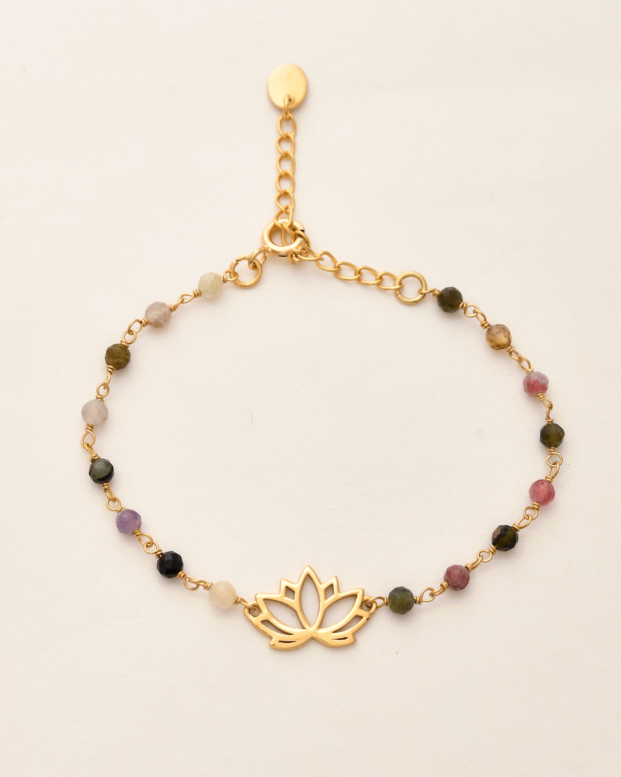 Lotus Bloom Tourmaline Bracelet