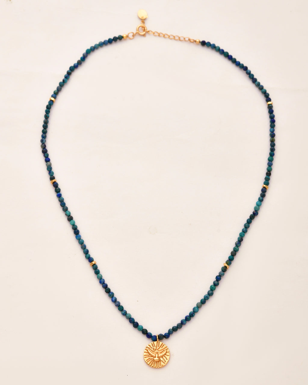 Eagle Charm Azurite Necklace