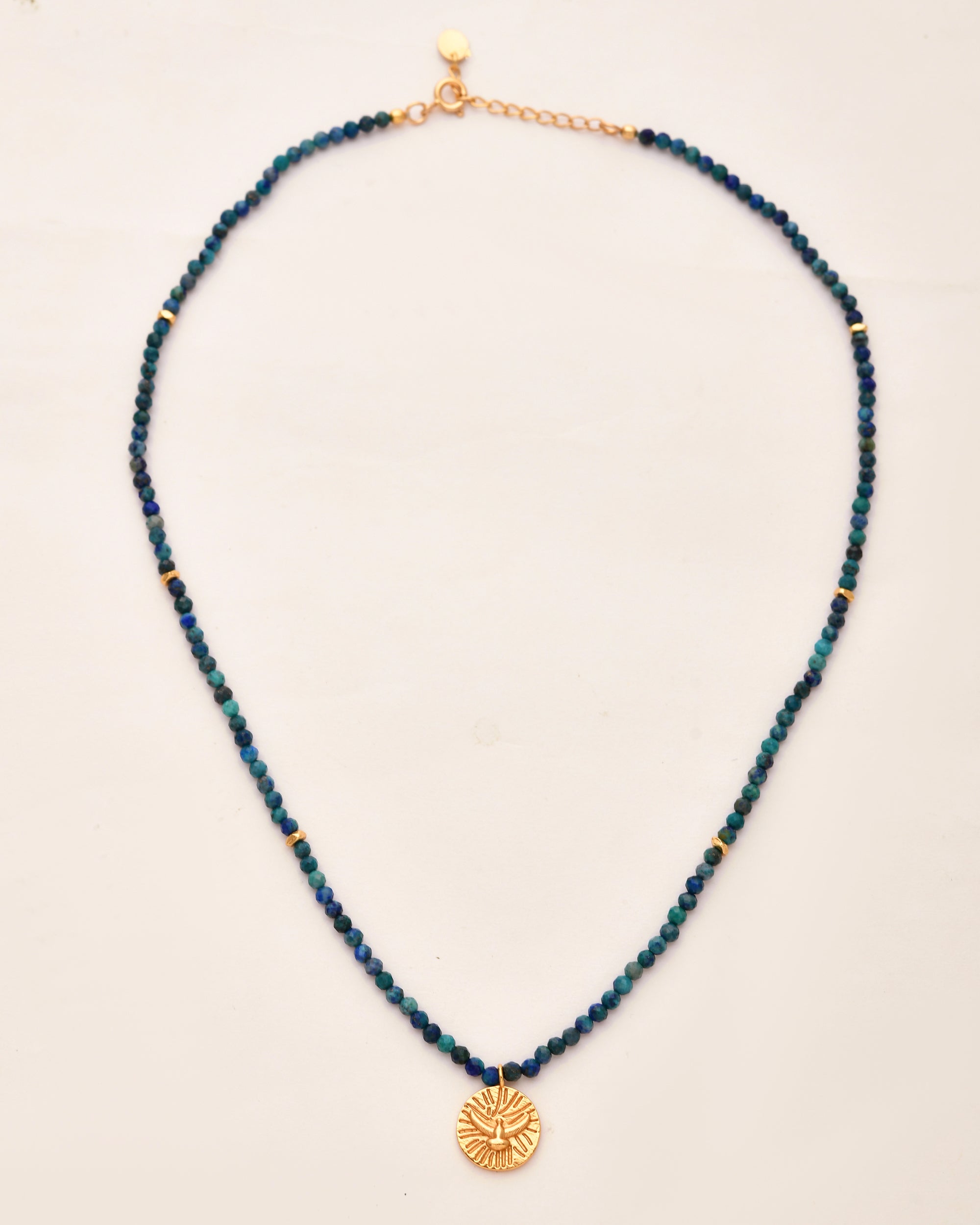 Eagle Charm Azurite Necklace