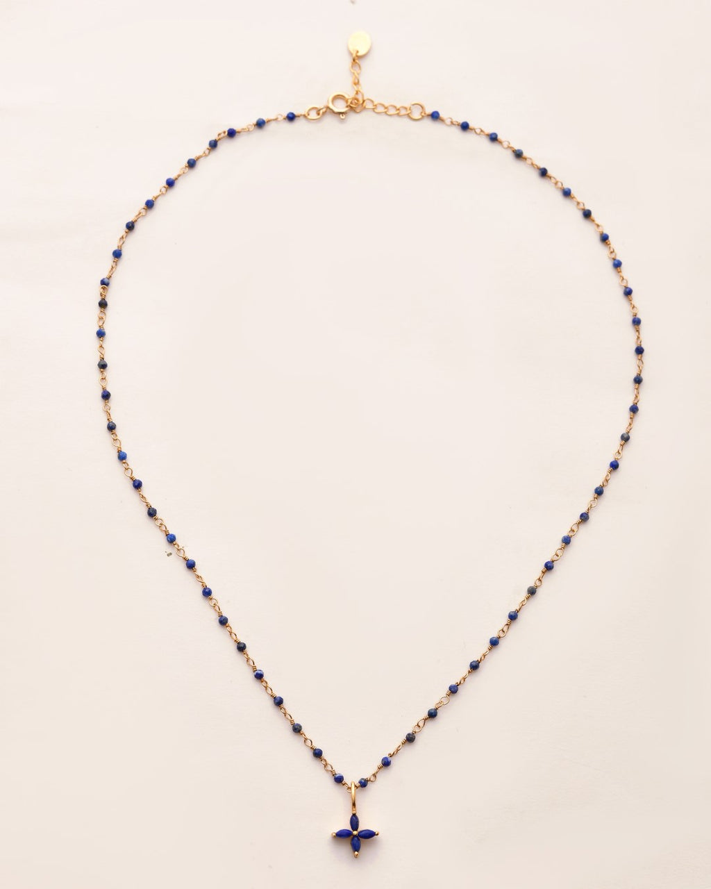 Divine Cross Lapis Necklace