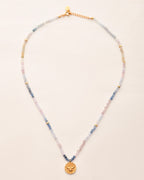 Eagle Charm Multi Beryl Necklace