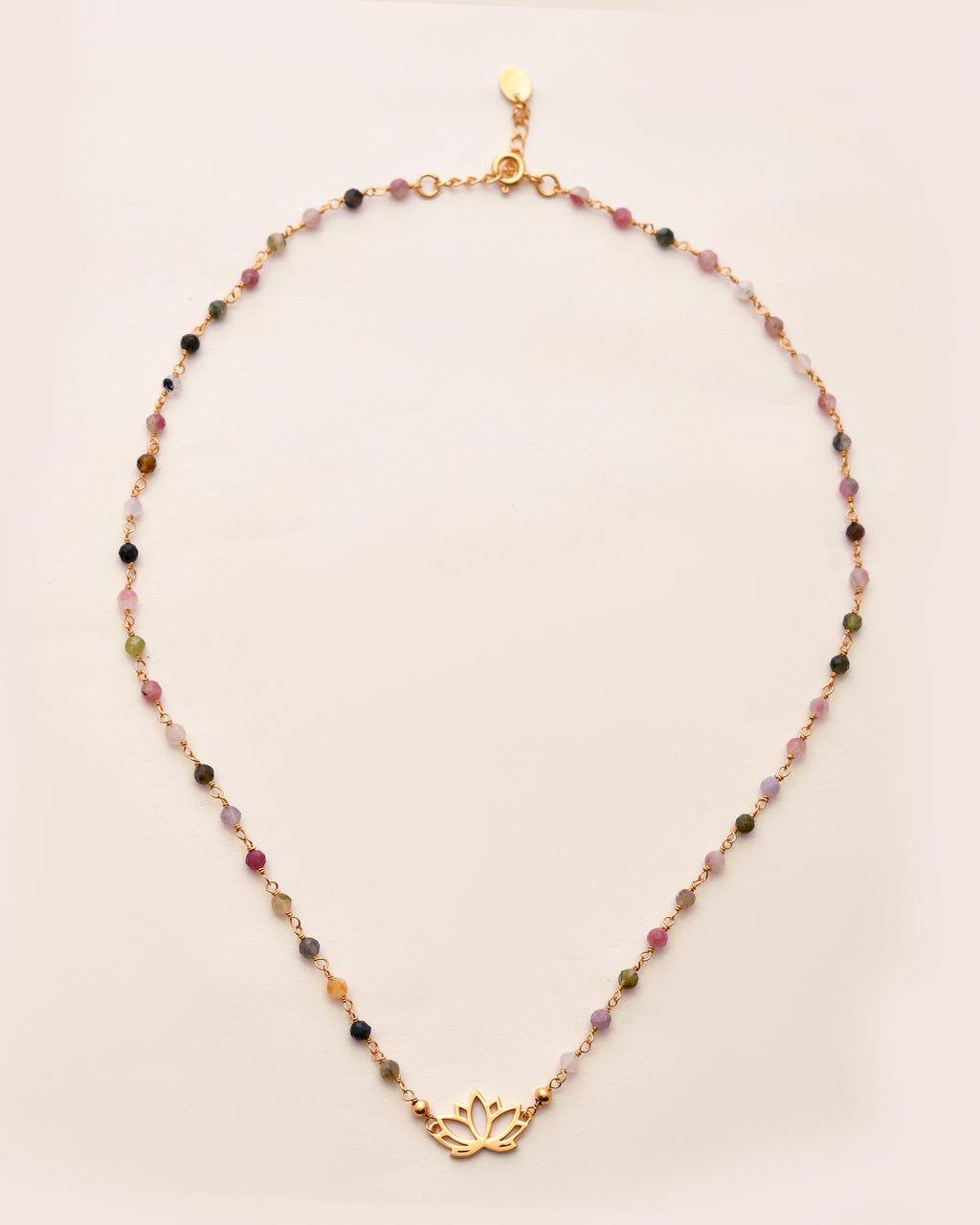 Lotus Bloom Tourmaline  Necklace