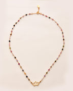 Lotus Bloom Tourmaline  Necklace