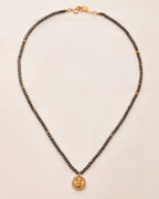 Beetle Natural Pyrite Necklace
