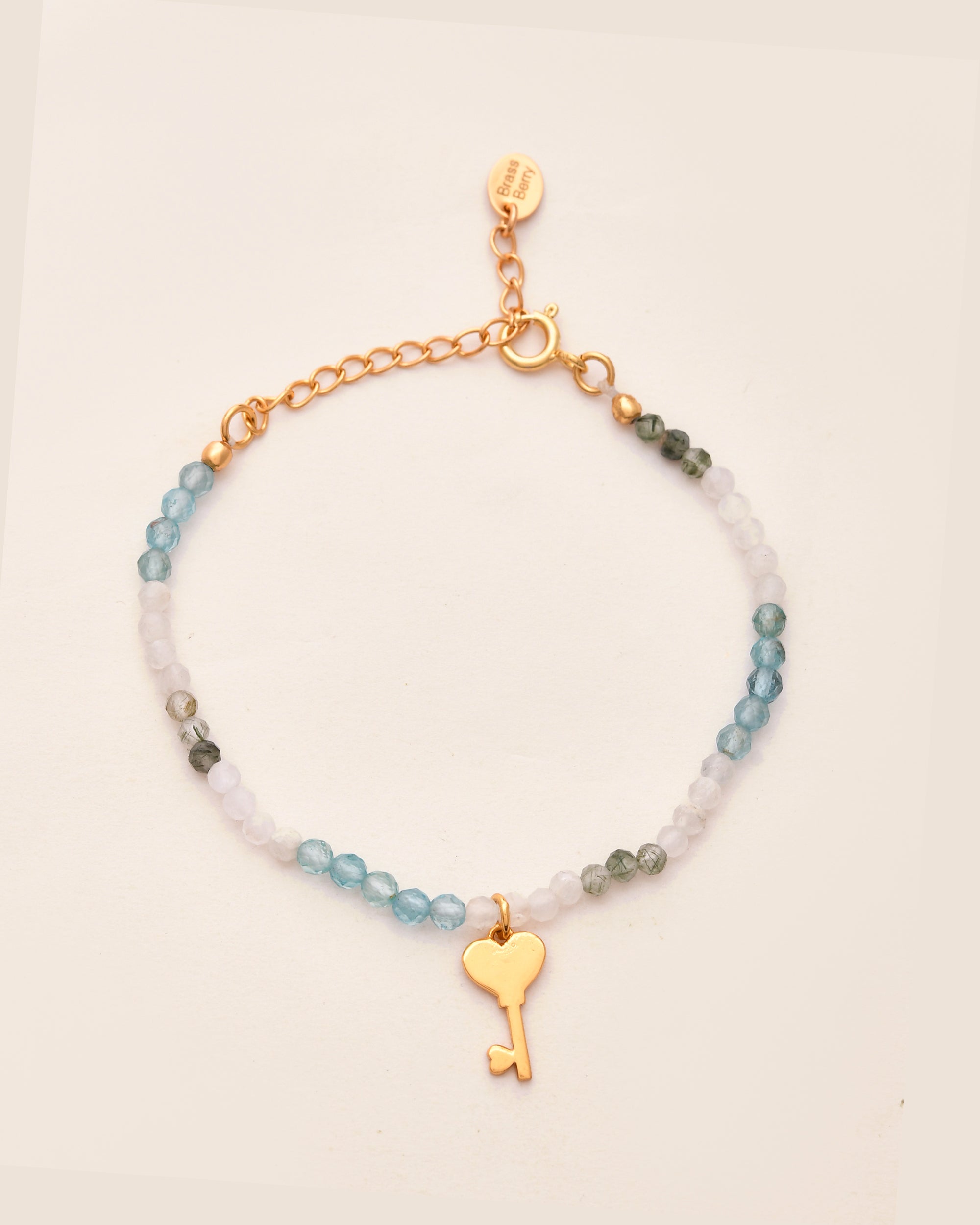 Key To Happiness Moonstone Bracelet