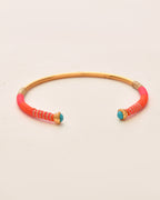 Aura Lagoon Orange Turquoise Cuff
