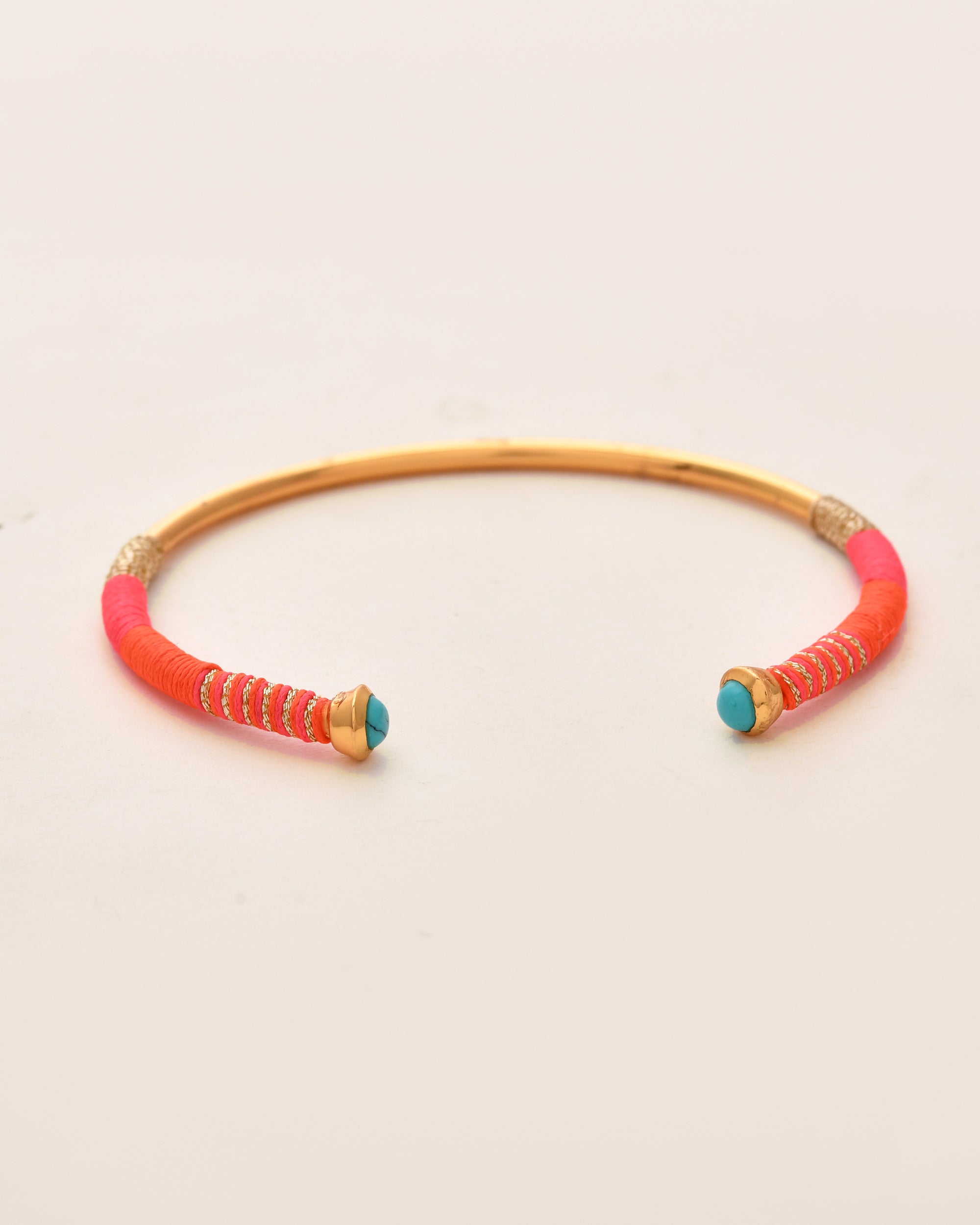 Aura Lagoon Orange Turquoise Cuff