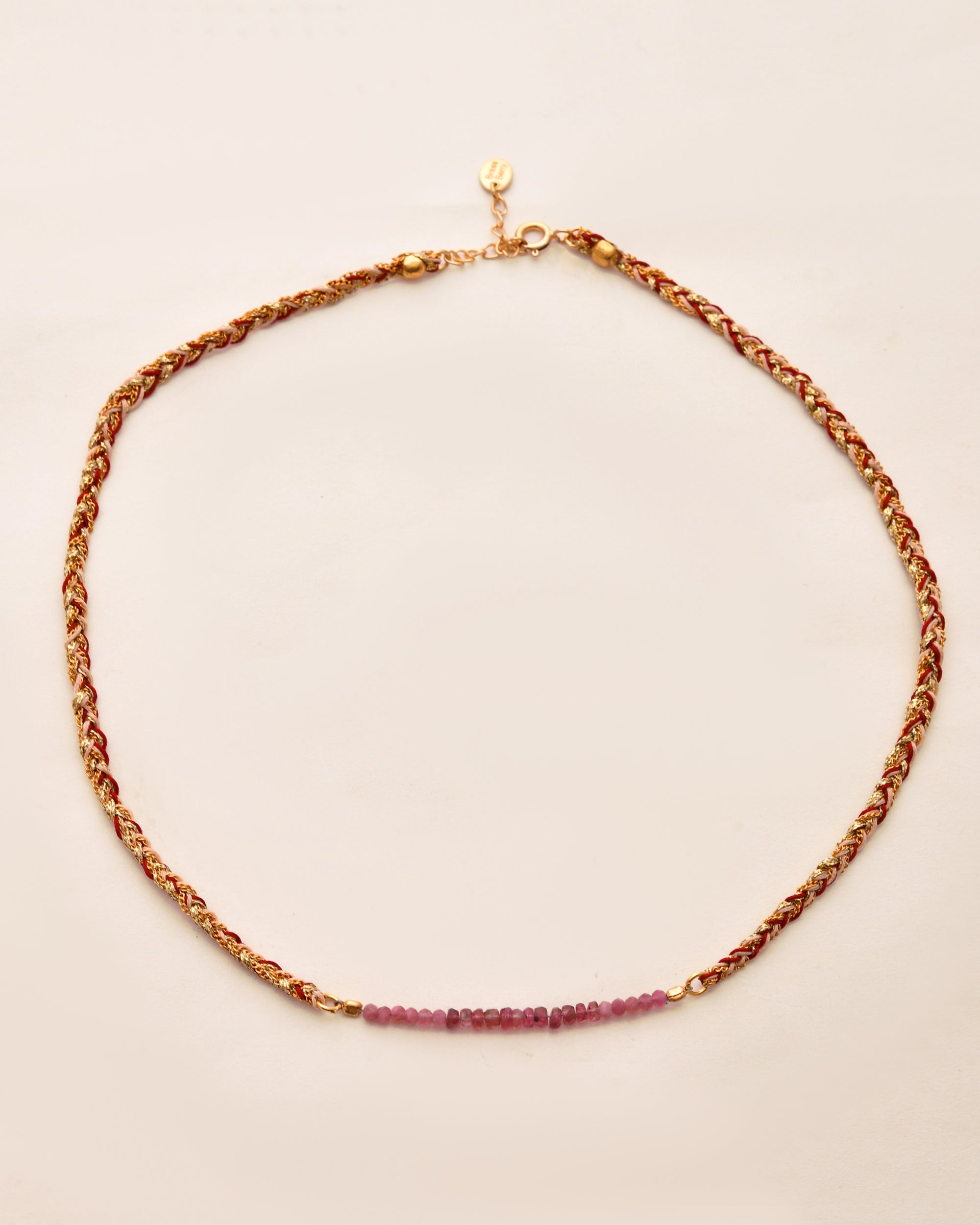 Sacred Wrapping Opal and Pink Tourmaline Bracelet