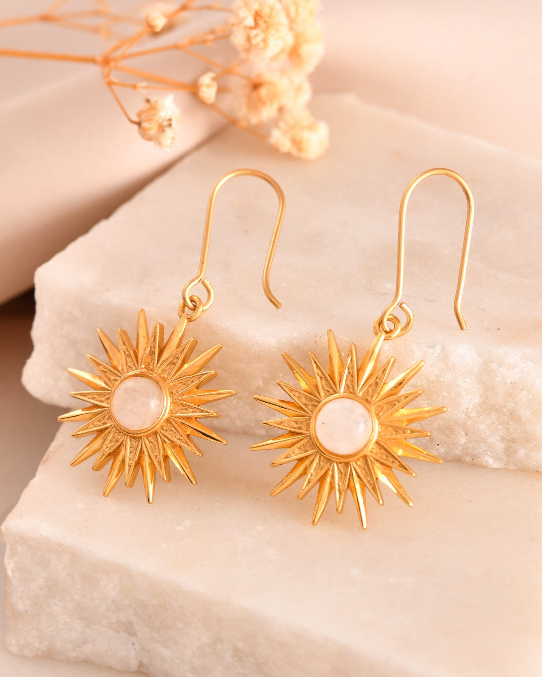 Sunshine Moonstone Earring
