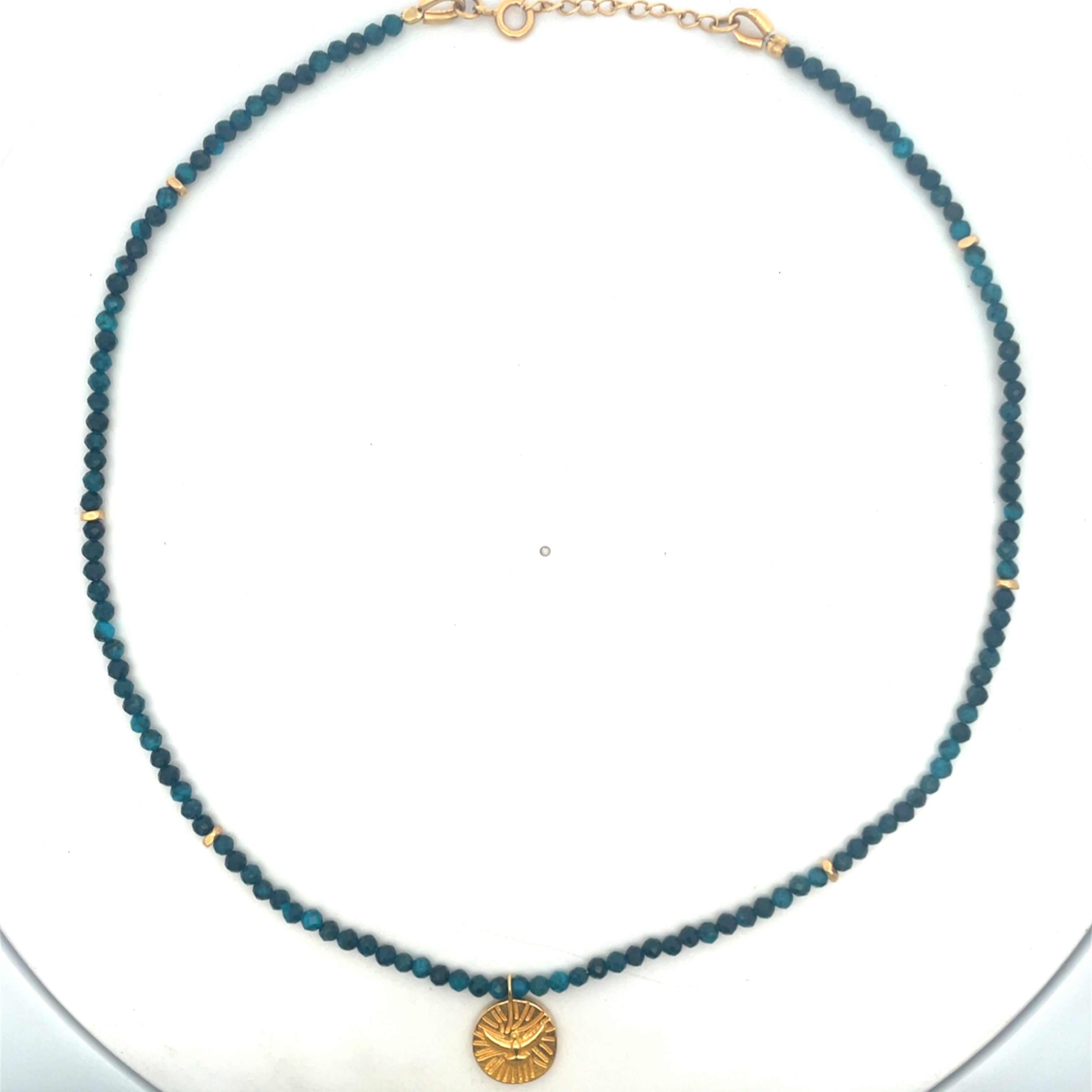Eagle Charm Azurite Necklace