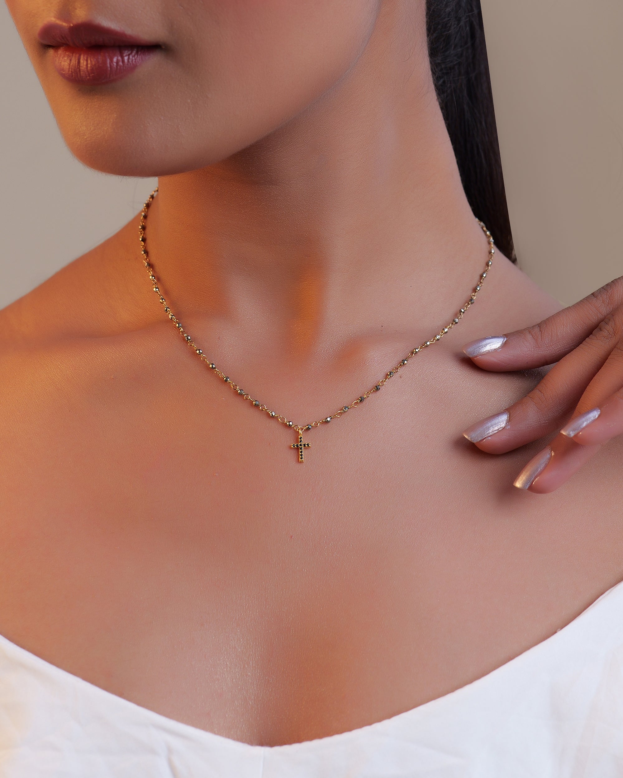 Pyrite Faith Necklace